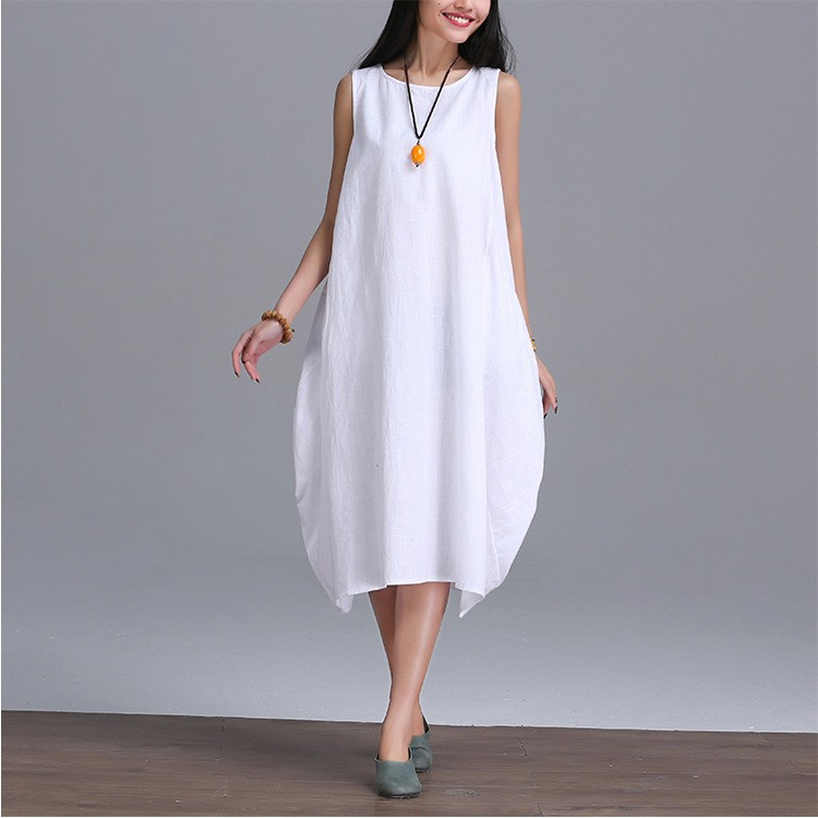 2018-New-Summer-dress-Fashion-women-Clothing-Loose-Plus-Size-sleeveless-Dress-Casual-Cotton-Linen-Su-32666401913