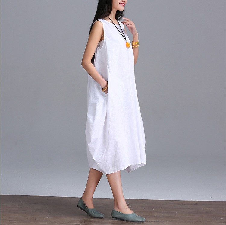 2018-New-Summer-dress-Fashion-women-Clothing-Loose-Plus-Size-sleeveless-Dress-Casual-Cotton-Linen-Su-32666401913