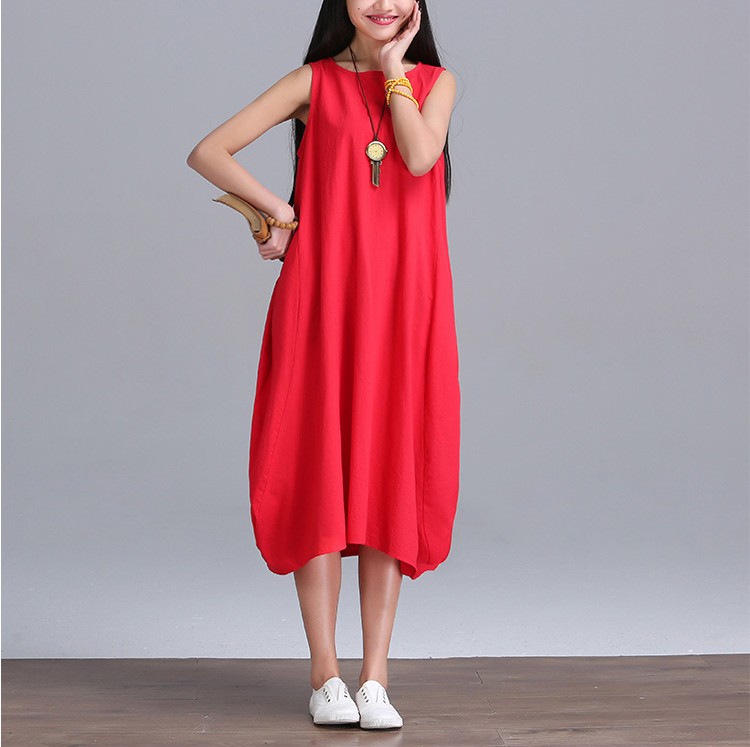 2018-New-Summer-dress-Fashion-women-Clothing-Loose-Plus-Size-sleeveless-Dress-Casual-Cotton-Linen-Su-32666401913