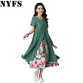 2018-New-Vintage-Summer-Dress-Vestidos-Robe-Loose-Plus-Size-Short-Sleeve-Print-Office-Women-Dress-El-32796643494