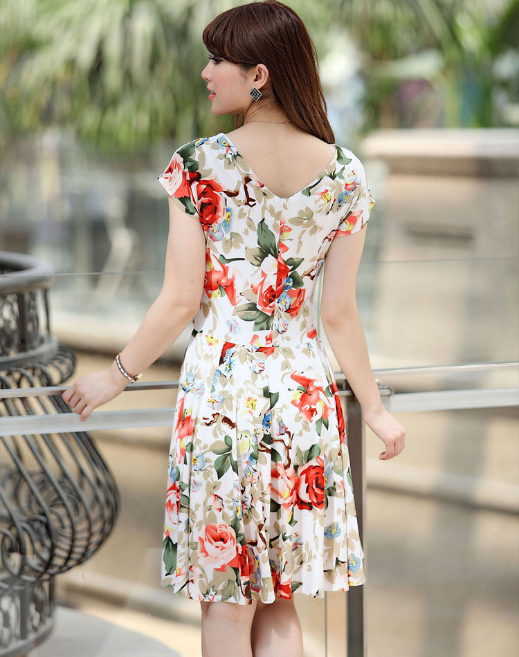 2018-summer-Styles-plus-size-women-pleated-V-Neck-dress-waist-show-thin-sand-Maxi-printed-Dresses-ve-32653561381