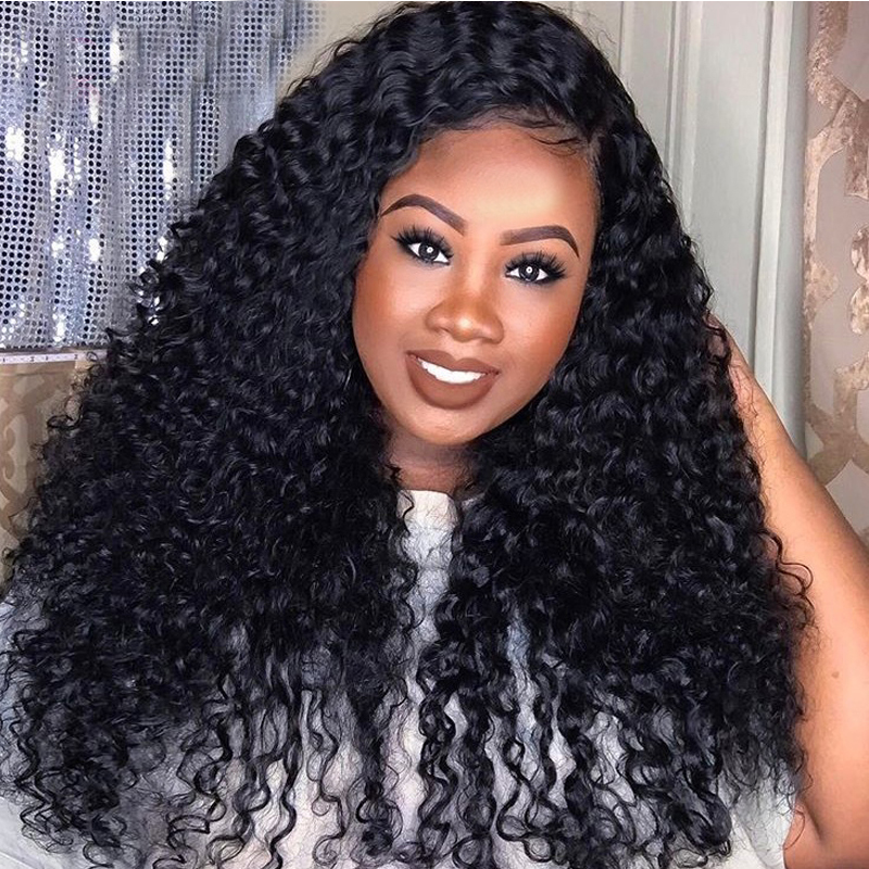 250-High-Density-Lace-Front-Human-Hair-Wigs-Malaysian-Curly-Frontal-Lace-Wig-12-24quot-Full-Lace-Hum-32555384447