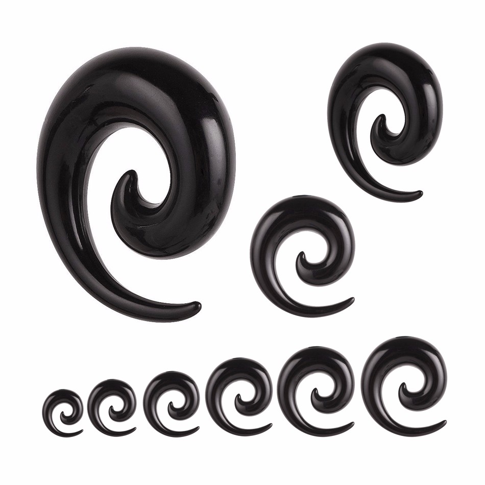 2PCS-Acrylic-Ear-Spiral-Plugs-Earring-Gauges-Punk-Acrylic-Taper-Expander-Plug-Tunnel-Piercings-Stret-32681298624