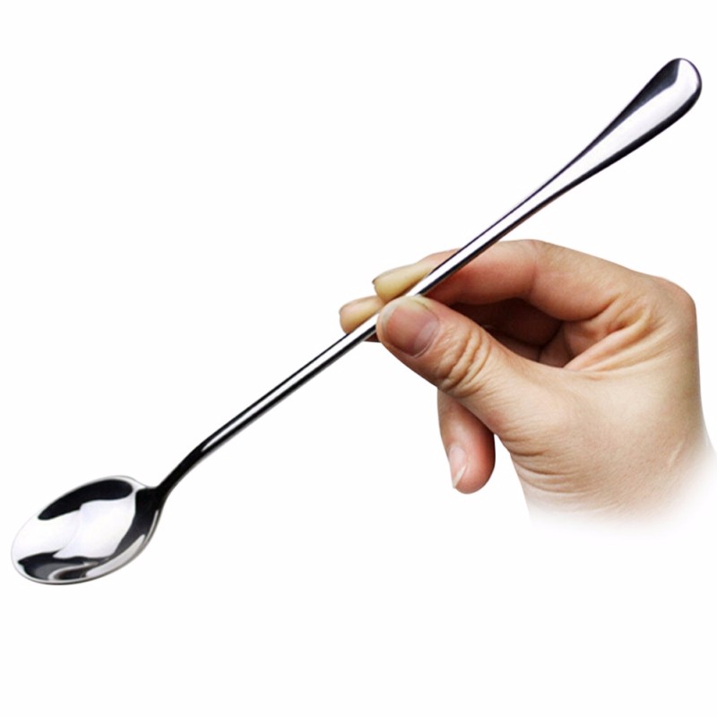 2x-Coffee-Latte-Spoon-Stainless-Steel-Long-Handle-Glass-Ice-Cream-Sundae-Tea-32611329596