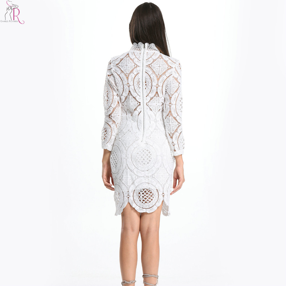 3-Colors-Lace-Crochet-Bodycon-Fall-Dress-Three-Quarter-Sleeve-Hollow-Out-See-through-Sexy-2017-Sprin-32735737480