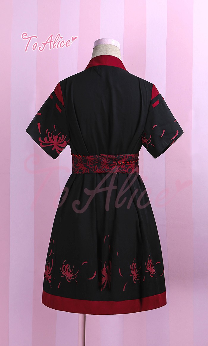 3way-Unique-Cute-Mori-Girls-Higanbana-Floral-Printing-Chinese-Style-Dress-Set-Summer-Short-Sleeves-B-32476620845