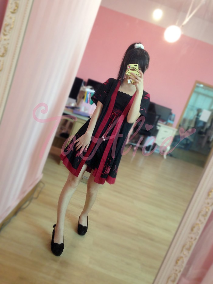 3way-Unique-Cute-Mori-Girls-Higanbana-Floral-Printing-Chinese-Style-Dress-Set-Summer-Short-Sleeves-B-32476620845