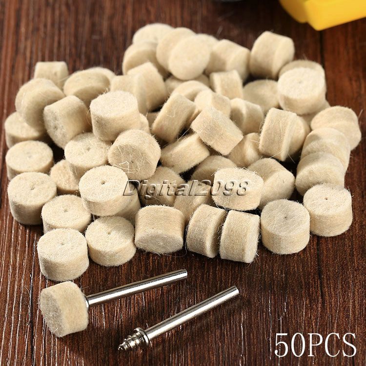 50pcspack-13mm-Wool-Felt-Polishing-Buffing-Round-Wheels-Grinding-Pad-with-2-Shanks-for-Dremel-Rotary-32660977433