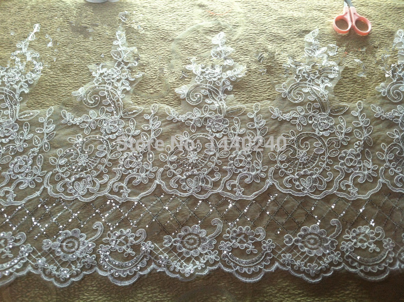 6---yard-Free-Shipping--Paillette-lace-Trim-wedding-DIY-dress-fabric-Dress--headdress-jewelry-costum-32267385544