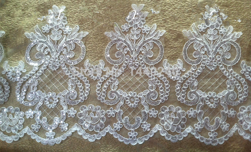 6---yard-Free-Shipping--Paillette-lace-Trim-wedding-DIY-dress-fabric-Dress--headdress-jewelry-costum-32267385544