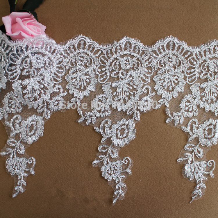 6---yard-Free-Shipping--Paillette-lace-Trim-wedding-DIY-dress-fabric-Dress--headdress-jewelry-costum-32267385544