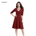 AAMIKAST-Free-shipping-2017-New-job-vocation-office-100-cotton-women-dresses-1234584682