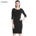 AAMIKAST-Free-shipping-2017-New-job-vocation-office-100-cotton-women-dresses-1234584682