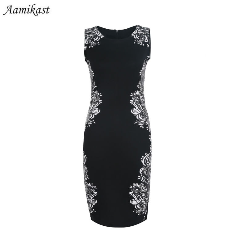 AAMIKAST-Summer-Dress-Classical-Noble-O-neck-Sleeveless-Knee-length-Stretch-Slim-Pencil-Party-Women--1485494164