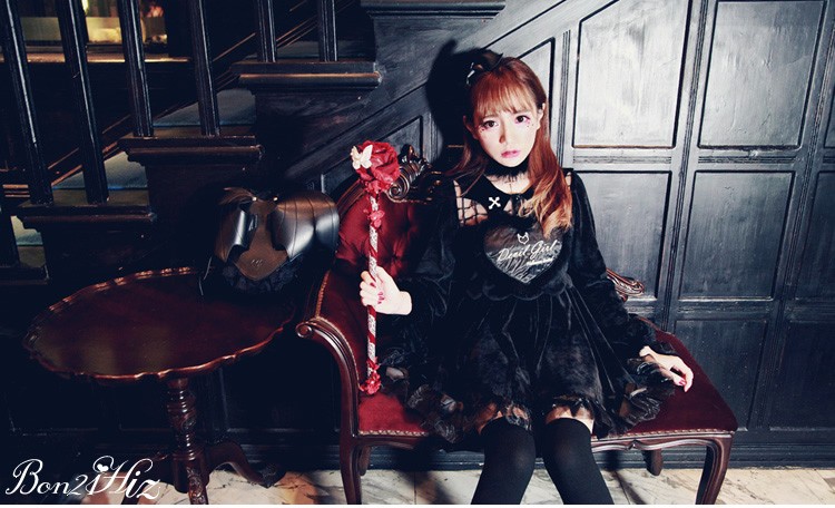 ANGEL-X-DEVIL-Unique-Design-Embroidery-Real-Rabbit-Fur-Heart-Long-Sleeve-Lolita-amp-Gothic-Dress-Whi-32567929977