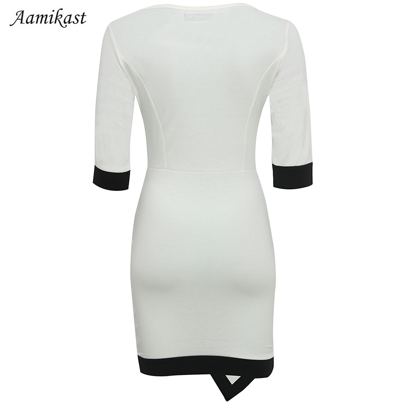 Aamikast-Women-Dresses-Hot-Sale-New-Fashion-Elegant-O-neck-Middle-Sleeve-Patchwork-Temperament-Charm-32268760638