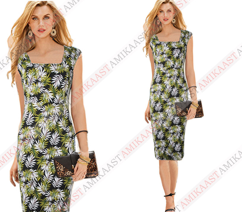 Aamikast-Womens-Elegant-Summer-Ruched-Draped-Floral-Flower-Printed-Tunic-Casual-Party-Bodycon-Fitted-32361036863