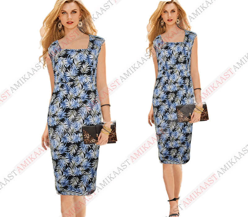 Aamikast-Womens-Elegant-Summer-Ruched-Draped-Floral-Flower-Printed-Tunic-Casual-Party-Bodycon-Fitted-32361036863