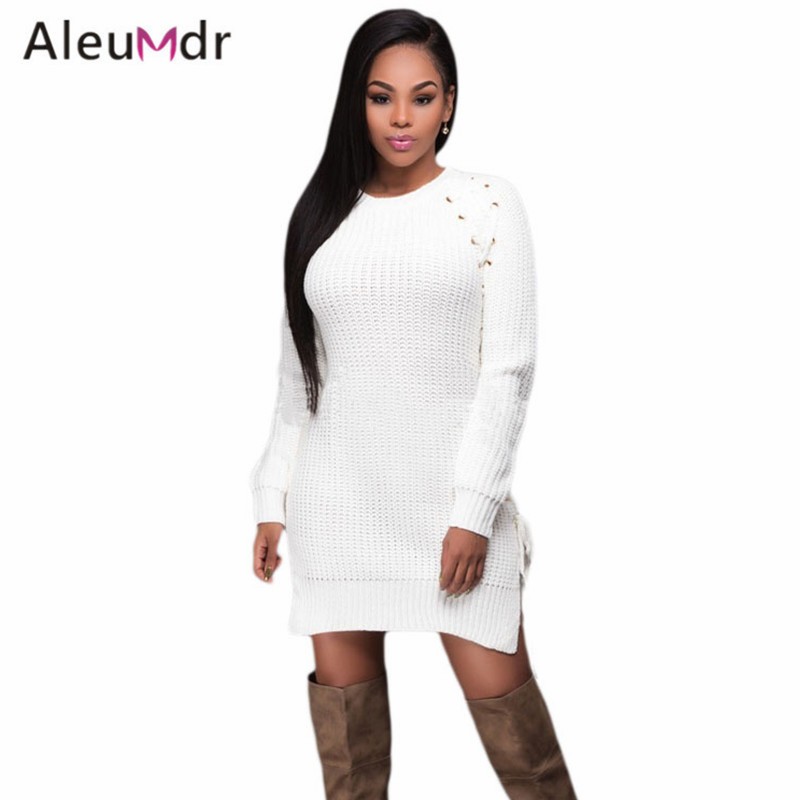 Aleumdr-New-2017-Women-Short-Casual-Dresses-Knit-Lace-up-Side-Long-Sleeves-Sweater-Mini-Dress-LC2765-32785280235