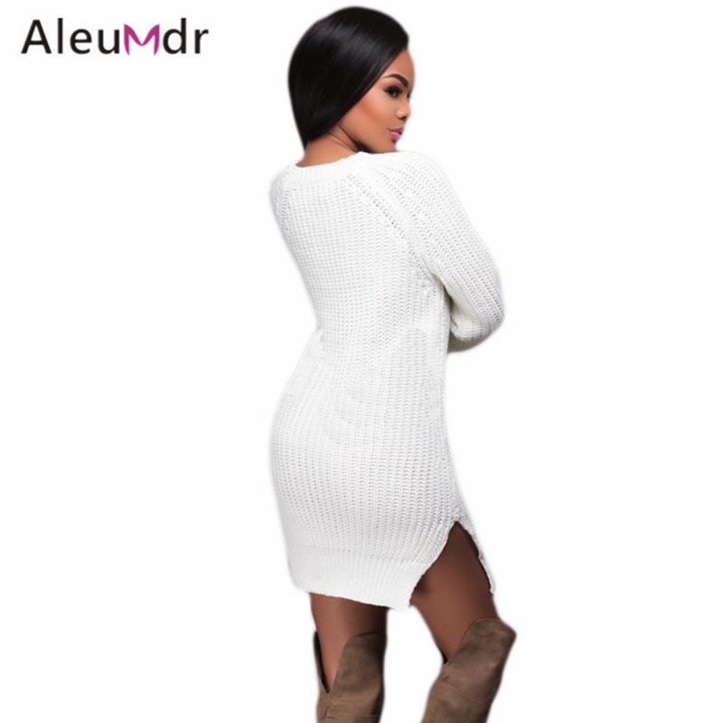 Aleumdr-New-2017-Women-Short-Casual-Dresses-Knit-Lace-up-Side-Long-Sleeves-Sweater-Mini-Dress-LC2765-32785280235