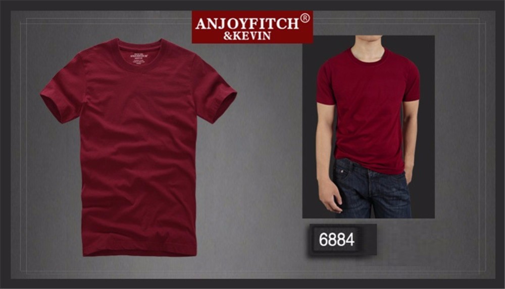 Anjoyfitchampkevin-af-t-shirt-100-cotton-solid-O-Neck-short-sleeve-32693743519