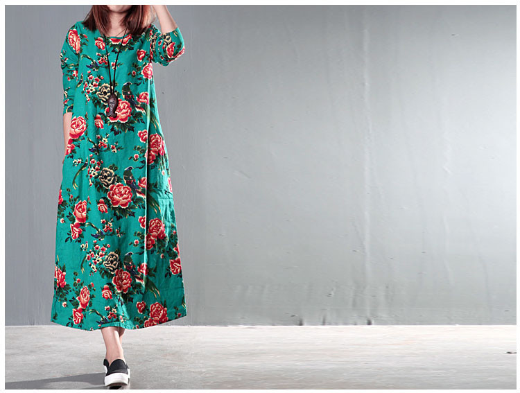 Anteef-cotton-linen-vintage-floral-print-women-casual-loose-long-spring-autumn-dress-vestidos-femini-32452749083