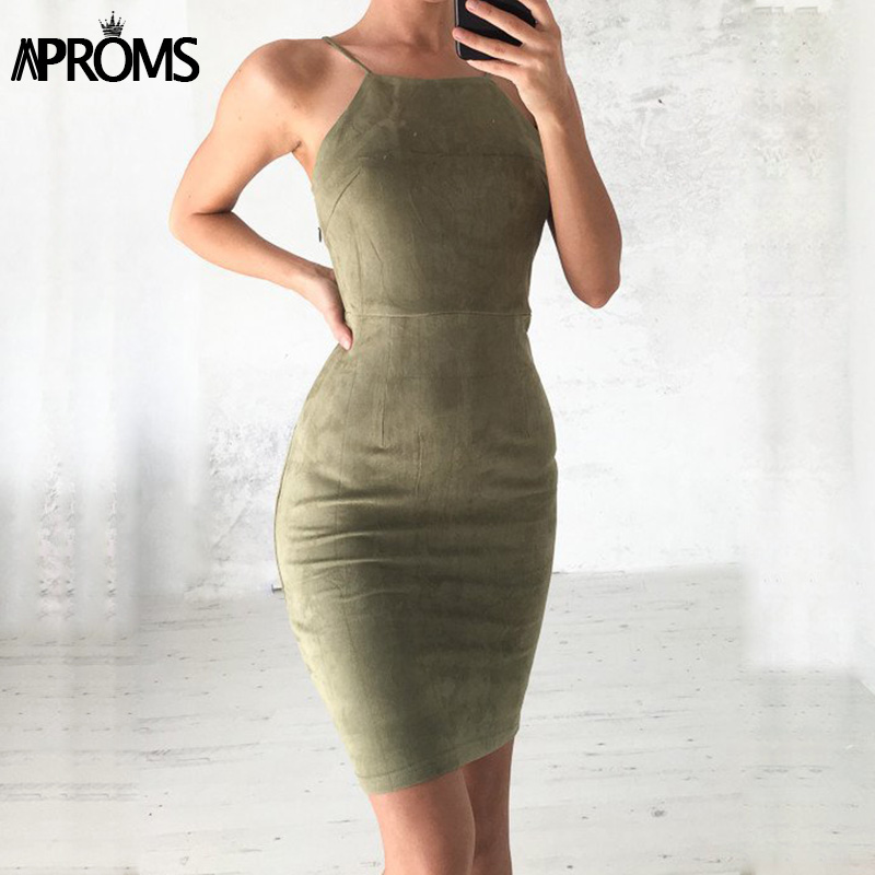 Aproms-Sexy-Backless-Lace-Up-Suede-Dress-Women-Sundresses-Summer-2018-Sleeveless-Slim-Bodycon-Club-W-32784109111