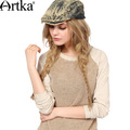 Artka-Women39s-Autumn-Winter-Vintage-Hooded-Collar-Long-Sleeve-Contrast-Color-Midi-Pattern-Thick-Dow-32224412920