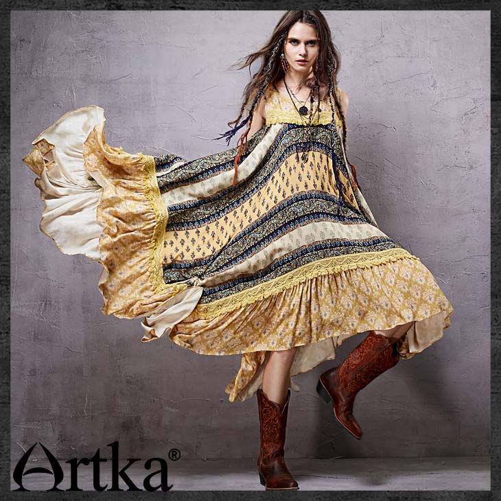 Artka-Women39s-Summer-New-Provins-Vintage-Patchwork-Elegant-Dress-O-Neck-One-piece-Asymmetrical-Dres-32434552267