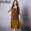 Artka-Women39s-Winter-New-Solid-Color-Ethnic-Embroidery-Woolen-Coat-Vintage-Hooded-Long-Sleeve-Wool--32740692809