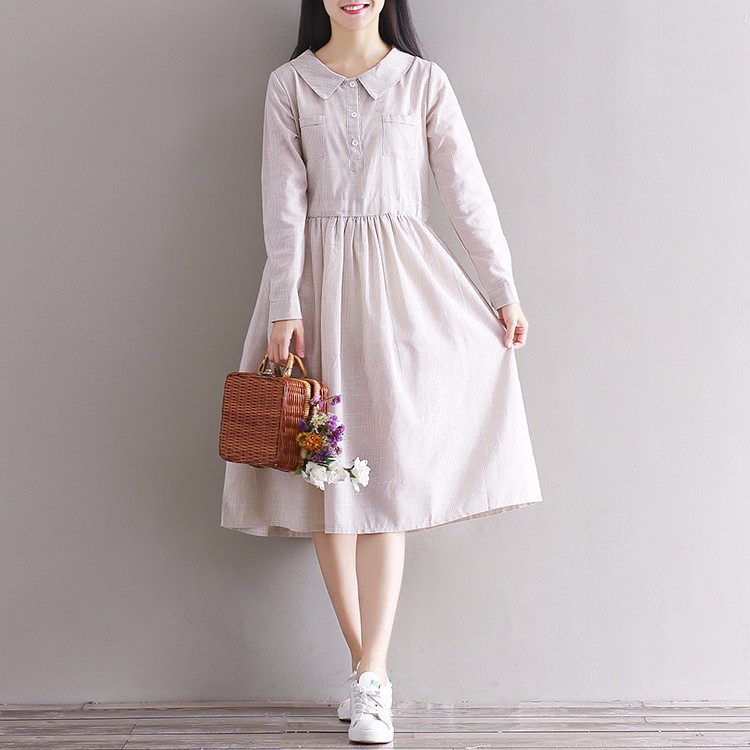 Autumn-Dress-Stripped-Print-Cotton-Linen-Dress-Long-Sleeve-Causal-Loose-dress-Blue-Beige-Dresses--Si-32762586182