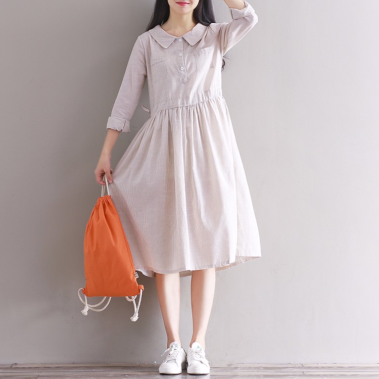 Autumn-Dress-Stripped-Print-Cotton-Linen-Dress-Long-Sleeve-Causal-Loose-dress-Blue-Beige-Dresses--Si-32762586182