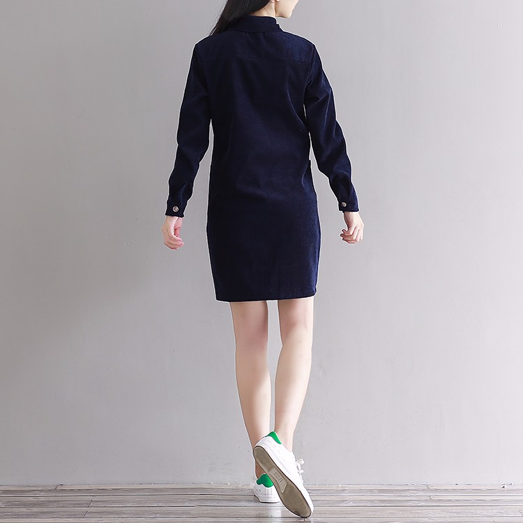 Autumn-Dress-Turn-Down-Collar-Long-Sleeve-Dress-Red-Blue-Green-Dress-Mori-Gril-Casual-Dress-Size-M-2-32772012927