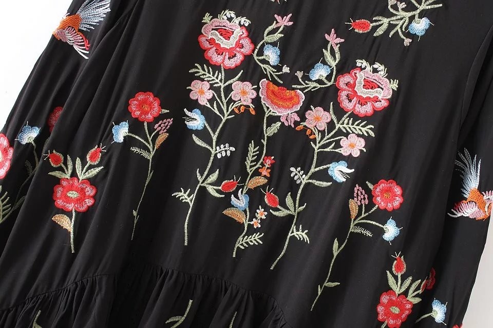 Autumn-Fashion-Brand-Floral-Embroidered-Dress-Women-Round-Neck-Long-Sleeve-Vintage-Black-Dress-Vesti-32713324822