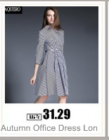 Autumn-Office-Dress-Denim-A-line-Dresses-Three-Quarter-Sleeves-Knee-Length-Turtleneck-Collar-Stretch-32716455459