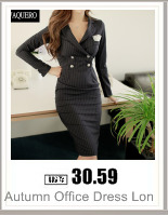 Autumn-Office-Dress-Denim-A-line-Dresses-Three-Quarter-Sleeves-Knee-Length-Turtleneck-Collar-Stretch-32716455459