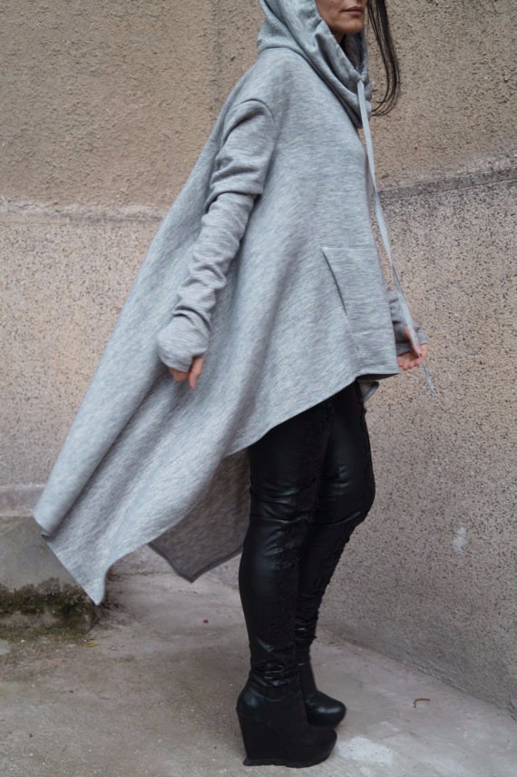 Autumn-Winter-Hooded-Cloak-Dress-Women-Solid-Color-Long-Sleeve-Asymmetrical-Casual-Loose-Dress-Brief-32737643905