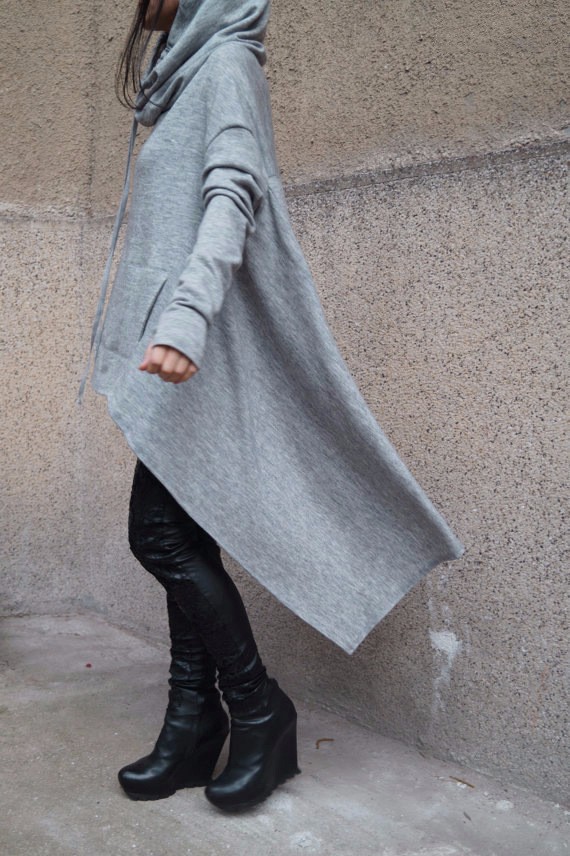 Autumn-Winter-Hooded-Cloak-Dress-Women-Solid-Color-Long-Sleeve-Asymmetrical-Casual-Loose-Dress-Brief-32737643905