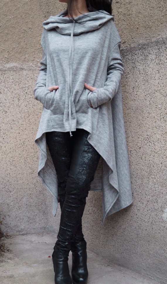 Autumn-Winter-Hooded-Cloak-Dress-Women-Solid-Color-Long-Sleeve-Asymmetrical-Casual-Loose-Dress-Brief-32737643905