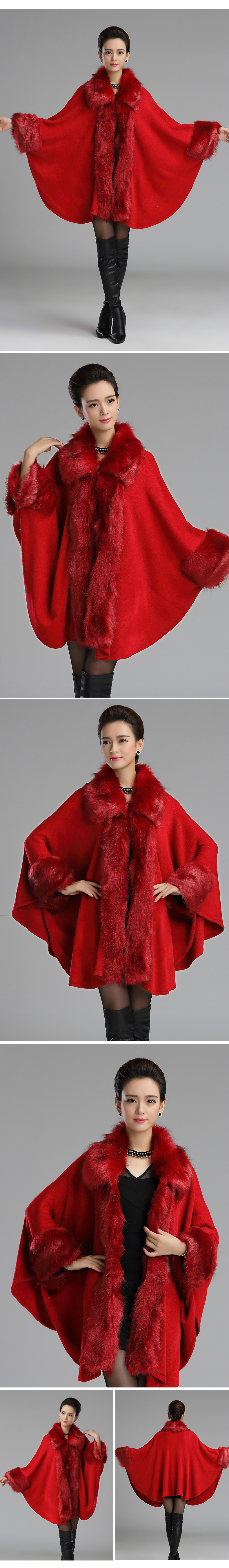 Autumn-Winter-Women39s-Long--Luxury--Cardigans-Fake-Fox-Fur-Collar-Cashmere-Sweaters-Shawl-Knitted-C-32750888997