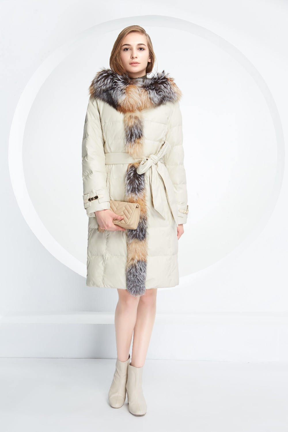 BASIC-EDITIONS-Luxurious-Down-Parka-With-Frontal-Fox-Fur-Plus-White-Duck-Down-Winter-Coat-Women-Jack-32240377977