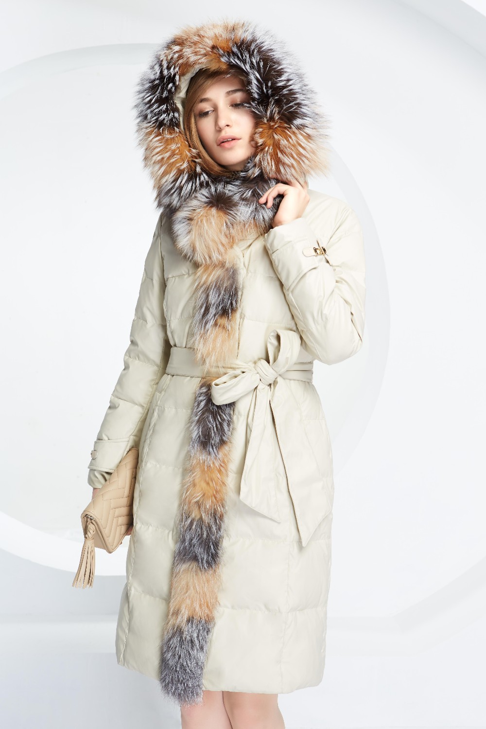 BASIC-EDITIONS-Luxurious-Down-Parka-With-Frontal-Fox-Fur-Plus-White-Duck-Down-Winter-Coat-Women-Jack-32240377977