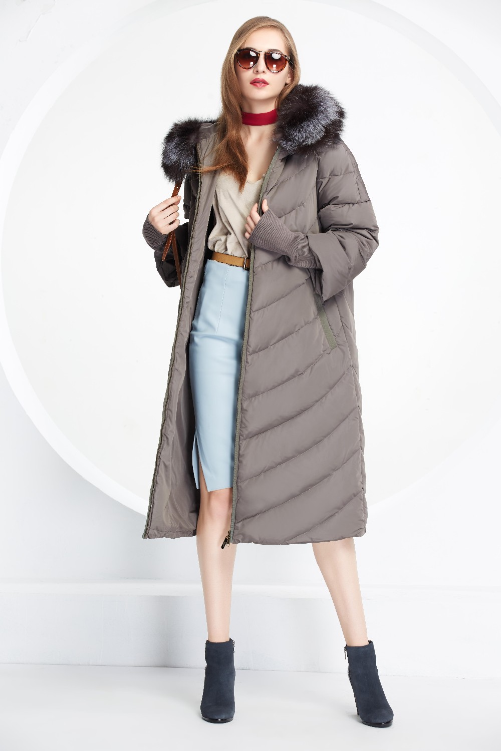 BASIC-EDITIONS-New-Winter-Long-Parka-Fox-Fur-Hood-Winter-Jacket-White-Duck-Down-Jackets-for-Womens-D-32238424963