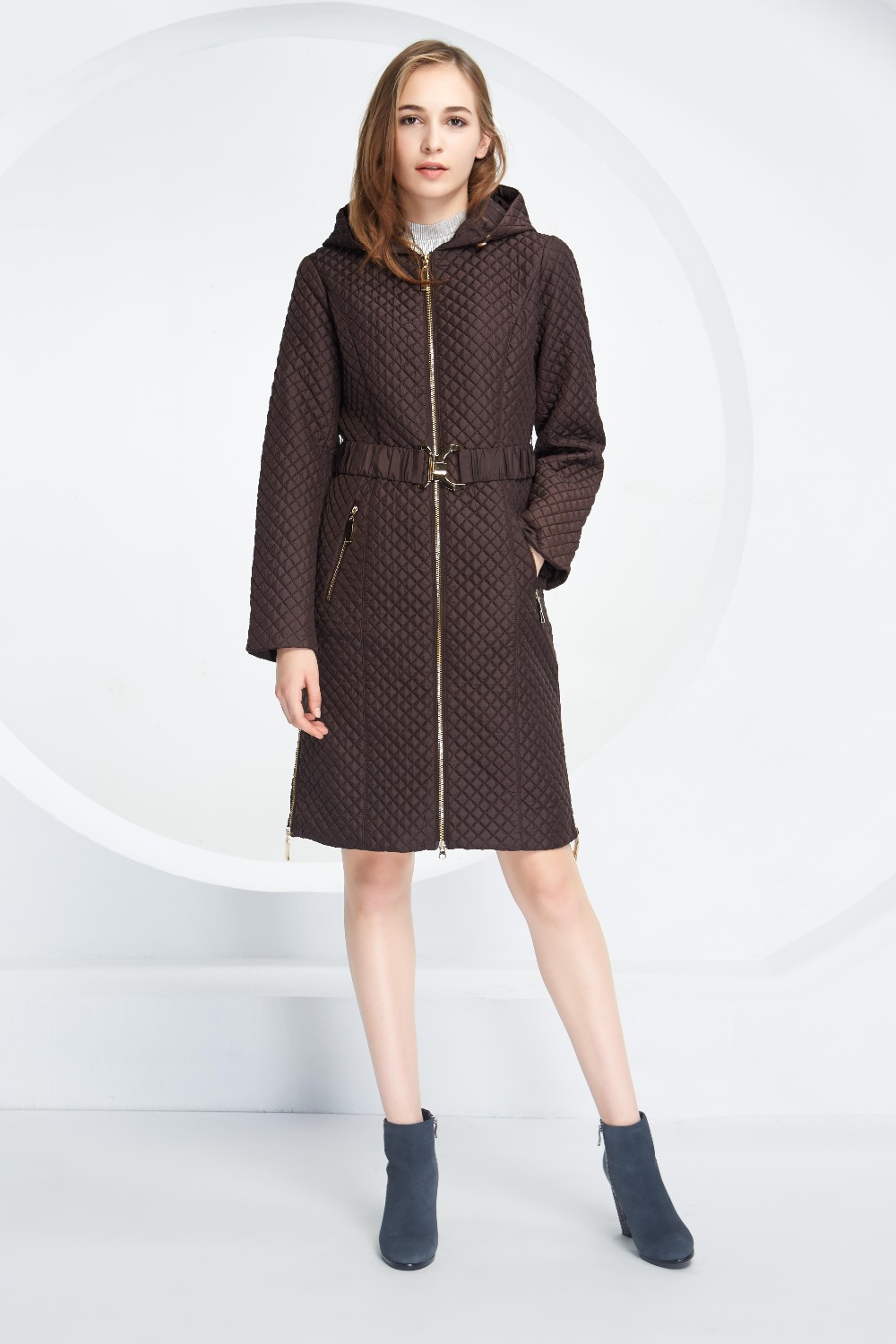 BASIC-EDITIONS-New-Women39s-Coat-Spring-Autumn-Thin-Cotton-Parkas-Slim-Hooded-Adjustable-Waist-High--32565764847