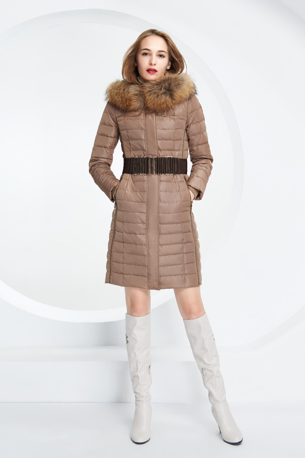 BASIC-EDITIONS-Winter-White-Duck-Down-Jacket-Women39s-Hooded-Long-Down-Jackets-Warm-Winter-Coat-Park-32237894703