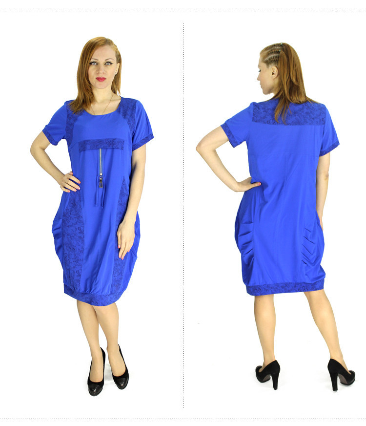 BFDADI-2016-New-Fashion-Women-Bud-Dress-Twin-Pockets-Short-Sleeve-Women39s-Summer-Dress-Plus-Size-Dr-32406724891