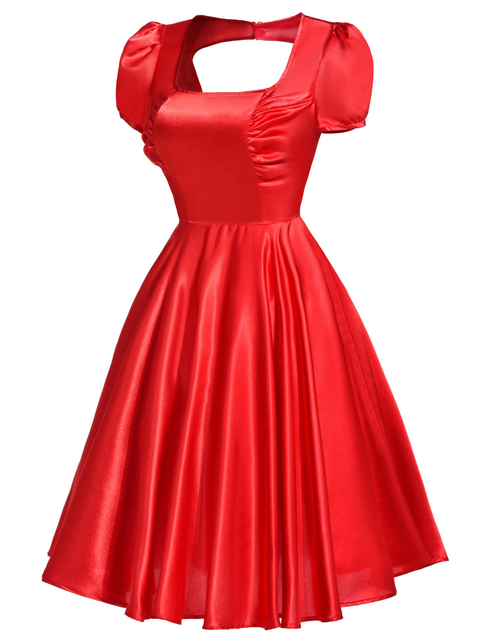 BP-2016-Black-red-Audrey-Hepburn-Dress-Women-Satin-Puff-Sleeve-Summer-Casual-Vestido-Vintage-50s-Swi-32608805030