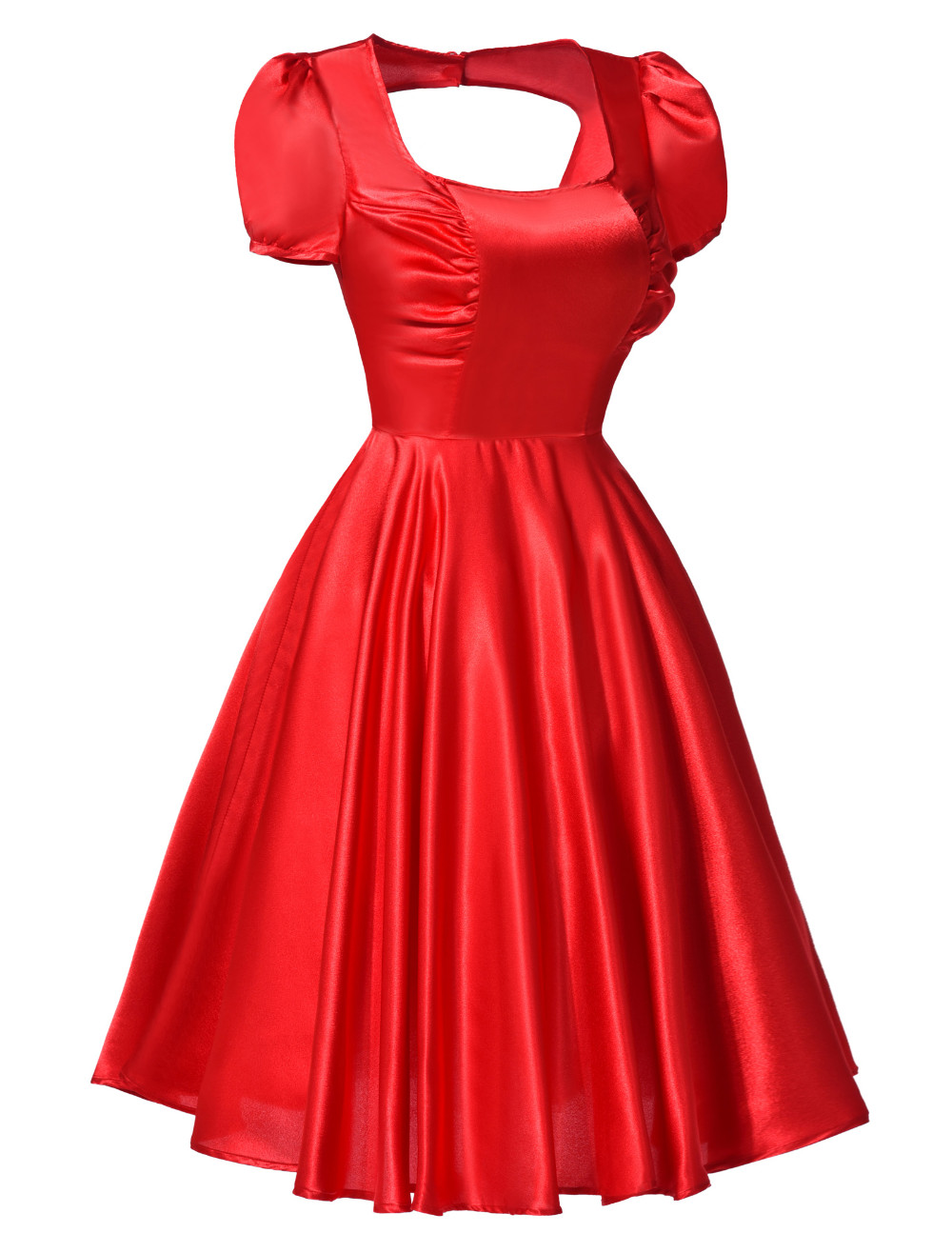 BP-2016-Black-red-Audrey-Hepburn-Dress-Women-Satin-Puff-Sleeve-Summer-Casual-Vestido-Vintage-50s-Swi-32608805030