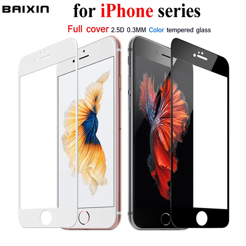 Baixin-Full-Cover-Premium-Tempered-Glass-for-iPhone-7-5-5s-se-6-s-6Plus-6S-7-Plus-Glass-Screen-Prote-32553541179