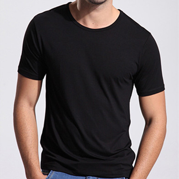 Bamboo-Fiber-Anti-sweat-smell-T-shirt-Summer-Breathable-High-quality-Men-Solid-V-Neck-Loose-Short-Sl-1932238028